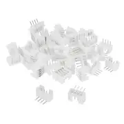 2.0mm Connector 4 Pin Male Adapter Right Angle Pin Header, 50 Pack