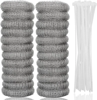 12 or 24 PCS Lint Traps Febwind Lint Catcher for Washing Machine Stainless Steel