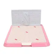Large Dog Potty Training Tray Pet Puppy Toilet Trays Loo Pad Mat Pink Puppy Training Pads