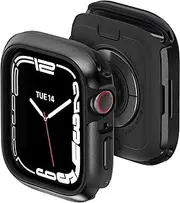 MAGEASY Aircraft-Grade Aluminum Case for 40mm/41mm Apple Watch Series 8, Apple Watch SE, 7/6/5/4, Aluminum Shell & Soft Inner Bumper Maxed Protection iWatch Case, Odyssey - Midnight Black