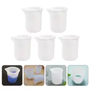 5 Pcs Kitchen Supply Paint Mixing Cups and Sticks Measuring Jug Spoons