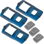 SWOOMEY 3pcs Handheld Mic Switch Bezel Rubber Control Cover Wireless Microphone Accessory with Scratch Resistant Design Lightweight and Durable Rubber Exterior for Easy Handling and