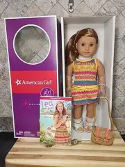 American Girl 18" Brazilian Lea Clark Doll Purse and Book - New in Box 2014
