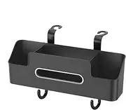 Mwqpgyh Car Headrest Backseat Organizer, Multifunctional Automotive Back Seat Cup Holder, Auto Headrest Storage Box, Phone Tray with Hook for Travel Accessories