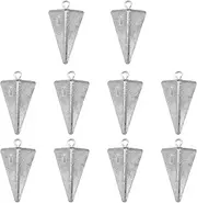 Zsrivk Fishing Weights Pyramid Sinkers Kit Bullet Fishing Weights Sinkers for Ocean Saltwater Surf Fishing Gear Tackle 1oz 2oz 3oz 4oz