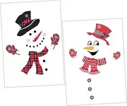 MAGICLULU Lovely Christmas Elements PVC Magnetic Snowman Stickers Decorative Fridge Magnets Kitchen Decor Fridge Door Stickers