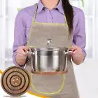 Magnetic Function Pot Holder Heat Dissipating Wooden Coaster Trivet Set
