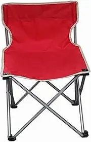 Foldable Camping Chair,Camping Folding Chair Camp Chair Outdoor High Back Lounge Chairs Lightweight Portable Camping Chair for Sports Picnic Beach Hiking Fishing Outdoor Folding Chair (Color : Red)