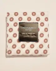 Cynthia Rowley New York Flower Twin Xl Sheet Set