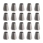 36Pcs Alloy Bell End Stoppers, 12.5mm x 10mm Cord End Fastener, Metallic Black