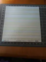 12" Scrapbook Paper 4p Martha Stewart white shiny wedding birthday Borders 2side