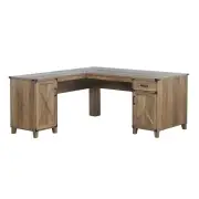 Maestro Furniture Cairo L-Shape Corner Computer Study Home Office Desk - Rustic Oak