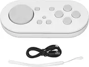Wireless Bluetooth Controller, Portable Wireless Bluetooth Controller for Anki App, Compact Wireless Gaming Controller with Cable and Strap for Switch (White)