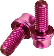 2 Sets Titanium Bike Water Bottle Cage Screws with Washers Bolts for Secure Bottle Holder Includes Spare Screw for Backup Durable and Reliable Bike Accessories