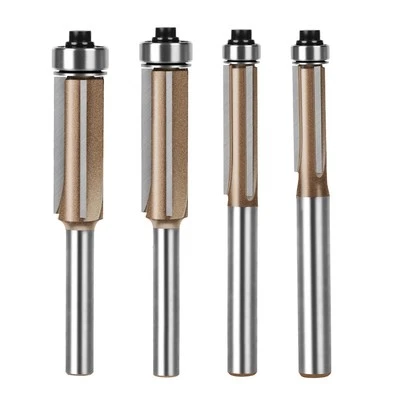 4PCS 6mm Shank Three-Blade Bearing Flush Trim Bit Router Bit Professional4937