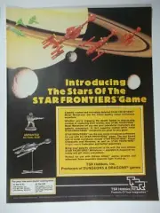 Star Frontiers TSR Hobbies RPG Miniatures 1983 Rare Vintage Print Ad Poster