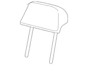 Genuine Volkswagen Headrest Outer 3CN-885-901-H-LOR