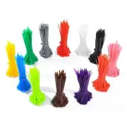 1200 Pcs 4 Inch Multicolor Zip Ties Self Locking Nylon Cable Zip Ties