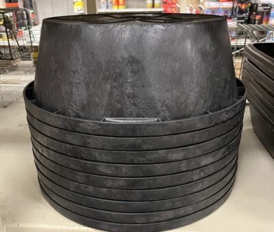Little Giant Rubber All Purpose Tub Hp 650 6.5 Gallon Black