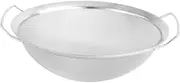 Mesh Strainer Handle 2 Handles Stainless Steel Mesh Strainer Rice Sifter Vegetable Drain Basket