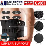 Therapy Lumbar Lower Back Brace Support Pain Relief Posture Orthosis Waist Belt