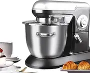 Mixing and egg-beating chef machine,Multifunctional fully automatic egg beater,6.5L Stainless Steel Bowl,With lid and double handles,10 speed settings,Removable aluminum blade,Anti-slip feet