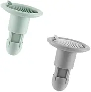 Silicone Drain Plug Core 2pcs Set Shower Hair Stopper Floor Strainer Backflow Preventer Anti-Clogging Filter Quick Fit for Drains