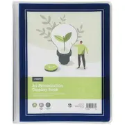 J.Burrows Recycled Presentation Display Book A4 Blue