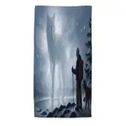 Animal Art The Visit Winter Wolf Soul Beach Towels Medium Large Extra Large