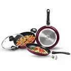 MILTON Pro Cook Kitchen Jewel Set of 3 (Fry pan 24 cm/1.6 litres; Kadhai 24 cm