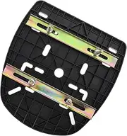 1 Set Motorcycle Rear Box Mounting Plate Thickened Holder Base for Enhanced Stability Luggage Rack Support with Antivibration Strips for Motorbike Tail Trunk Cases