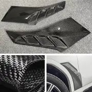 Rear Carbon Fiber Side Air Vent Trim LD Style For BMW X6 G06 M Sport 2020-22 BLK