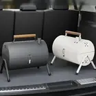 Portable Charcoal Grill Hinged Heavy Duty Stainless Steel Wire Mesh Outdoor BBQ