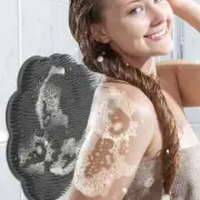 Shower Scrubber Mat Suction Cup Back Scrubber Massage Home Daily Bathroom