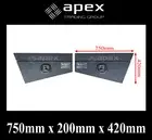 BRAND NEW BLACK CHECKER ALUMINIUM UNDERTRAY TOOLBOX -UTE TRUCK STORAGE-16013CPBL
