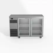 Skope BackBar 2 Glass Swing Door Fridge - BB.2.GSW - Stainless Steel - Left C...
