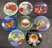 New in Box Set of 8 ONEIDA VINTAGE LABEL PLATE COLLECTION Series I & II