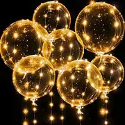 ElegantWeddingReceptionParty LED Balloon Luminous Party Wedding Supplies Dorm Party Decoration Transparent Bubble Decoration Birthday Wedding LED Balloons S
