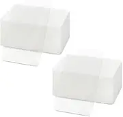 80 PCS Clear Double Sided Tape Heavy Duty, Waterproof Mounting Pads, Traceless Rectangle Sticky Gel Tape, Self Adhesive Pads for Home Office School Decor