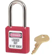 Master Lock Red KD Safety Lockout Padlock