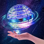 Flying Ball Toy, 2023 Hover Ball Soaring Nebula, Hand Controlled Boomerang, RGB Light Magic Space UFO, Mini Drone for Kids 6+, Includes Cable, Manual
