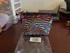 Rainbow/silver color changing lined make-up bag NEW