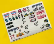 Model Railway GRAFFITI stickers decals HO OO Gauge ideal for coaches, SET2