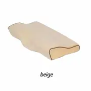 Beige Small Size Health Care Memory Foam Neck Pillow Cushion Support Rebound Contour Pain Relief