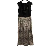 AX Paris Curve 2 In 1Jumpsuit Womens 16 Black Leopard Wide Leg Party Cocktail