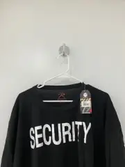 Security black Rothco short sleeve Big & Tall t shirt men's adult 4XL NWT NEW