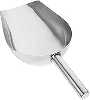 Ipetboom 1Pc Stainless Steel Ice Scoop Multi Purpose Grain Shovel for Rice Flour Candy Nuts and Dried Fruits Kitchen Tool for Easy Scooping and Serving