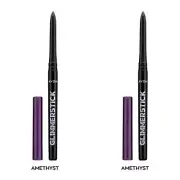 NEW Avon Glimmerstick Retractable Diamonds Eyeliner - AMETHYST 0.35 g / SET OF 2