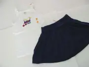 Gymboree Cape Cod Cutie Girls Size 4 Beach Days Top Shirt & Navy Knit Skirt NEW