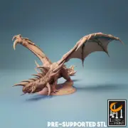 ADULT CRYSTAL DRAGON - D&D Role Playing War Gaming Proxy Lord of the Print
